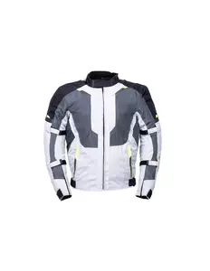 L&J Rypard Vertex cenușiu/grișu, jachetă de motocicletă din material textil S-3