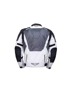 L&J Rypard Vertex cenușiu/grișu, jachetă de motocicletă din material textil S-4
