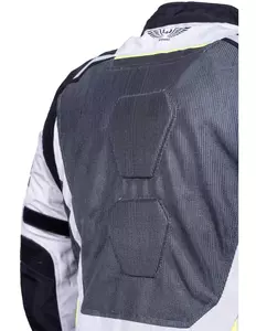 L&J Rypard Vertex cenușiu/grișu, jachetă de motocicletă din material textil S-5