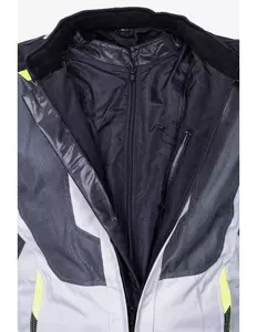 L&J Rypard Vertex pepelnato/siva tekstilna motoristična jakna S-8