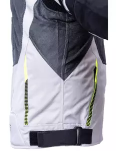 L&J Rypard Vertex pepelnato/siva tekstilna motoristična jakna M-7