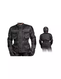 L&amp;J Rypard Magadan tekstilna motoristička jakna crna S