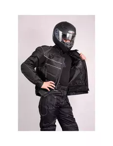L&J Rypard Pro Biker chaqueta de moto textil negro S-4