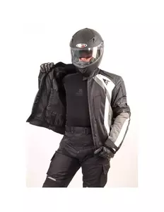 L&J Rypard Bogger černá/šedá textilní bunda na motorku S-2