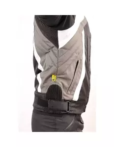 L&J Rypard Bogger čierna/sivá textilná bunda na motorku S-5
