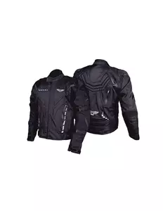 L&J Rypard Falcon tekstilna motoristična jakna črna 4XL-1