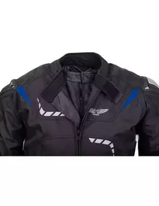 L&J Rypard Falcon chaqueta de moto textil negro/azul S-3