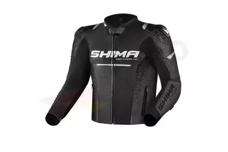 Shima STR 2.0 bőr motoros dzseki fekete 52-1