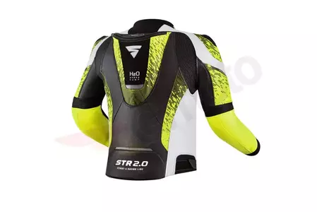 Shima STR 2.0 giacca da moto in pelle fluo 46-2
