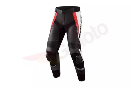 Calças de motociclista em couro Shima STR 2.0 vermelho fluo 48 - 5901138309162