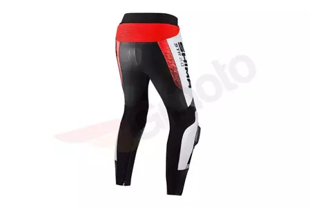 Shima STR 2.0 pantaloni de motocicletă din piele roșie fluo 48-2