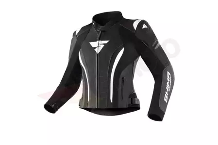 Shima Miura 2.0 jachetă de motocicletă din piele pentru femei negru și alb 32 - 5901138308455