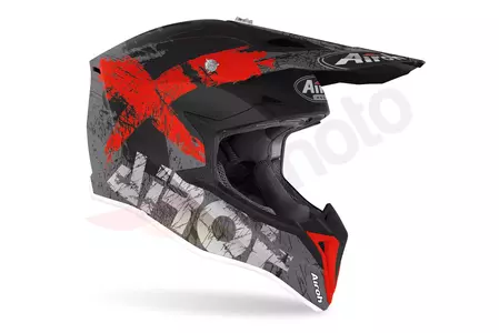 Airoh Junior Wraap Smile Red Matt XS Motorrad Enduro Helm-2