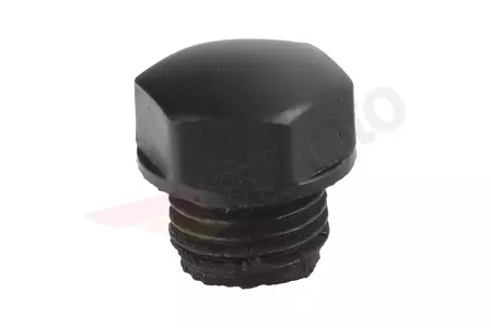 Śruba wlewu oleju Romet Motorynka czarna  - 347902