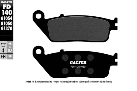Plaquettes de frein Galfer KH196-2