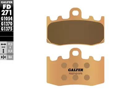 Zavorne ploščice Galfer KH335-2