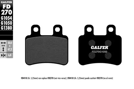 Zavorne ploščice Galfer KH350-2