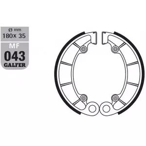 Galfer SH343 stabdžių kaladėlės - MF043G2165