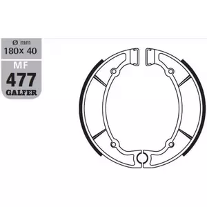 Bremsbacken Bremsbeläge Galfer SH512 - MF477G2165