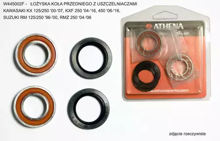Ložiska předních kol Athena s těsněním - W445002F