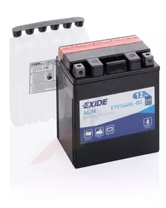 Exide ETX14AhL-BS YTX14AHL-BS 12AH 12V P+ batteri - ETX14AHL-BS