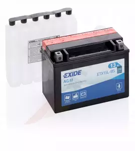 Baterija bez održavanja Exide ETX15L-BS YTX15L-BS 13Ah 12V P+ - ETX15L-BS