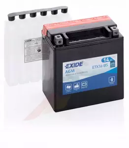 Exide ETX16-BS YTX16-BS 14Ah 12V L+ Batteripakke είναι εποπτικό - ETX16-BS