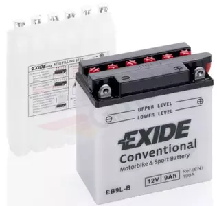 Exide EB9L-B YB9L-B 9Ah 12V P+ akumulator - EB9L-B