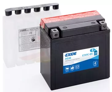 Exide ETX9C-BS YTX9C-BS AGM 9Ah 12V accumulator pre inštaláciu na mieste - ETX9C-BS