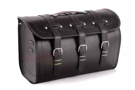 Kožený kufr na kolečkách s červenou nití 45L Big Boy - 352058