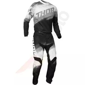 Pantaloni Thor Sector Vapor Enduro Cross nero/bianco 30-3