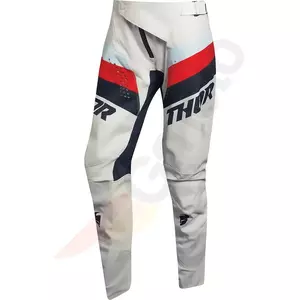 Thor Pulse Racer ženske enduro cross vintage hlače bijele/tamnarskoplave 3/4-1