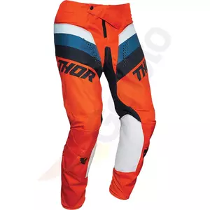 Thor Junior Pulse Racer spodnie Enduro Cross pomarańczowy/granatowy 18-1