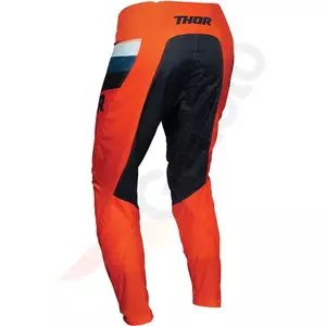 Thor Junior Pulse Racer spodnie Enduro Cross pomarańczowy/granatowy 22-2
