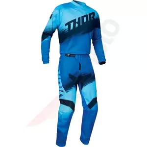 Pantalon Thor Junior Sector Vapor Enduro Cross bleu/vert 18-3