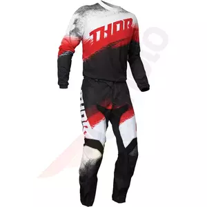 Thor Junior Sector Vapor spodnie Enduro Cross czarny/czerwony 18-3