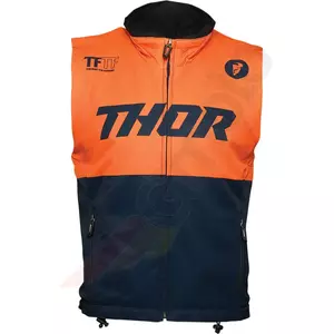 Thor Warmup Vest Enduro cross vesta námořnická modrá/oranžová XXXL - 2830-0551