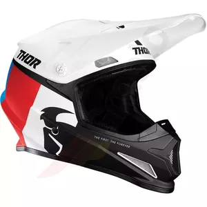 Thor Sector Racer casque enduro cross blanc/rouge/bleu mat XXXL-1