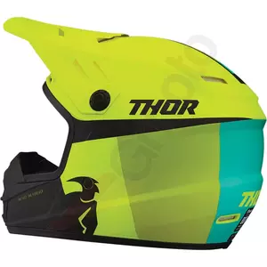 Thor Junior Sector Racer Enduro Cross Helm schwarz/fluo matt S-2