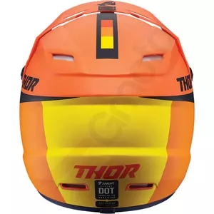 Thor Junior Sector Racer kask Enduro cross pomarańczowy/granatowy mat S-3
