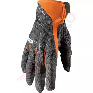 Thor Draft rukavice Enduro cross šedá/oranžová S-1
