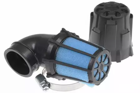 Luftfilter Luft Filter Polini Blue Air Box 37mm 90 Grad-2