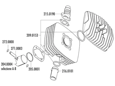 Polini 6000-serie Sachs cilinderafdichtingen - 209.0153