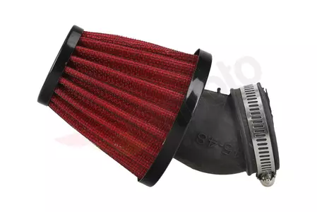 Power Force 45-48 mm 45-stopinjski stožčasti zračni filter rdeče barve-4