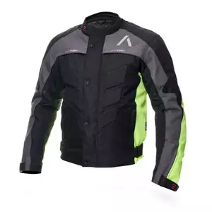 Adrenaline Pyramid 2.0 PPE jachetă de motocicletă din material textil negru/fluorescent/gri/galben 2XL - A0201/20/50/2XL