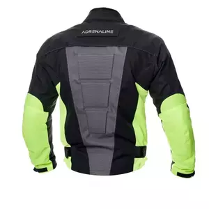 Adrenaline Pyramid 2.0 PPE giacca da moto in tessuto nero/fluorescente/grigio/giallo 2XL-2