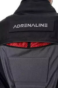 Adrenaline Pyramid 2.0 PPE melna/fluorescējoša/pelēka/dzeltena tekstila motocikla jaka 2XL-4