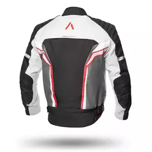 Adrenaline Sola 2.0 PPE textilná bunda na motorku čierna/červená/sivá L-2
