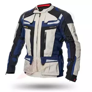 Adrenaline Cameleon 2.0 PPE béžová/modrá textilná bunda na motorku 2XL-1