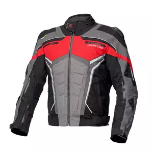 Adrenaline Scorpio PPE sort/rød/grå motorcykeljakke i tekstil L - A0256/20/20/L